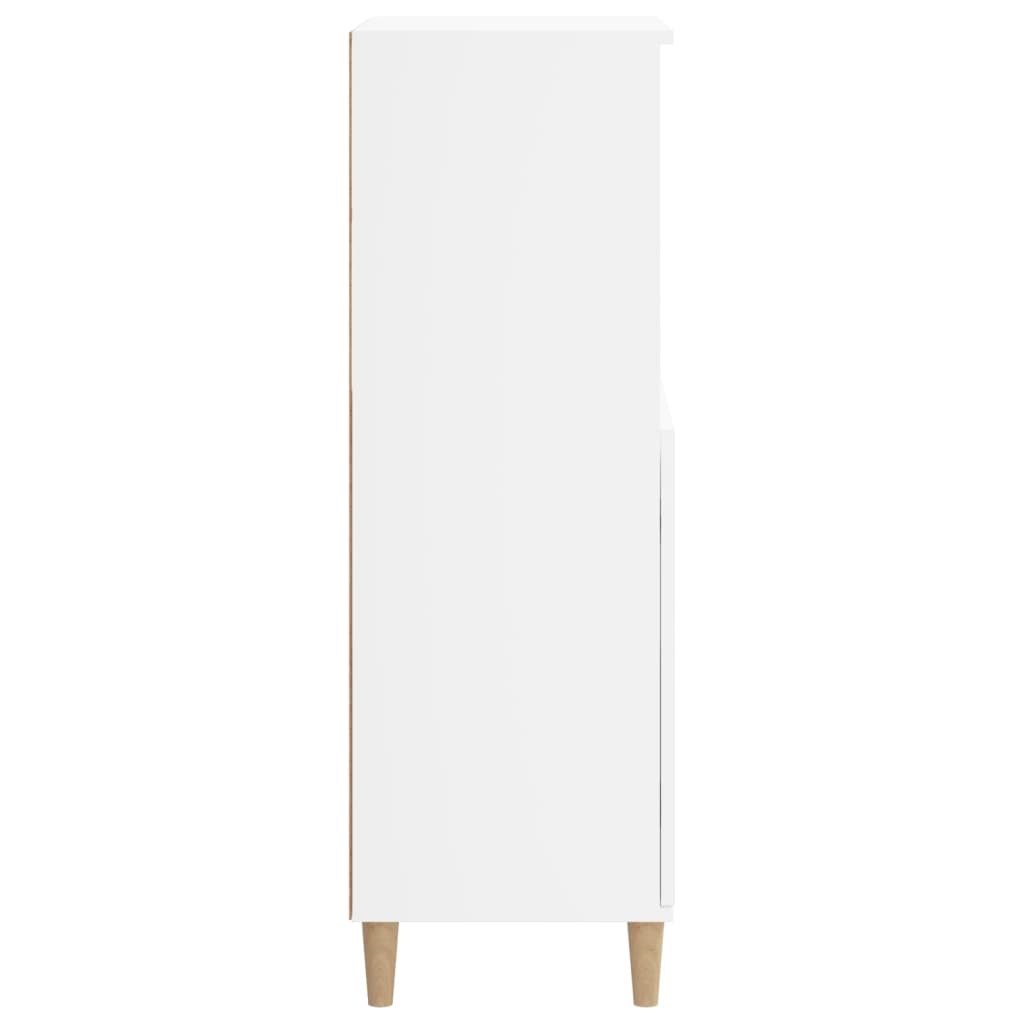 Highboard White 60x36x110 cm Engineered Wood