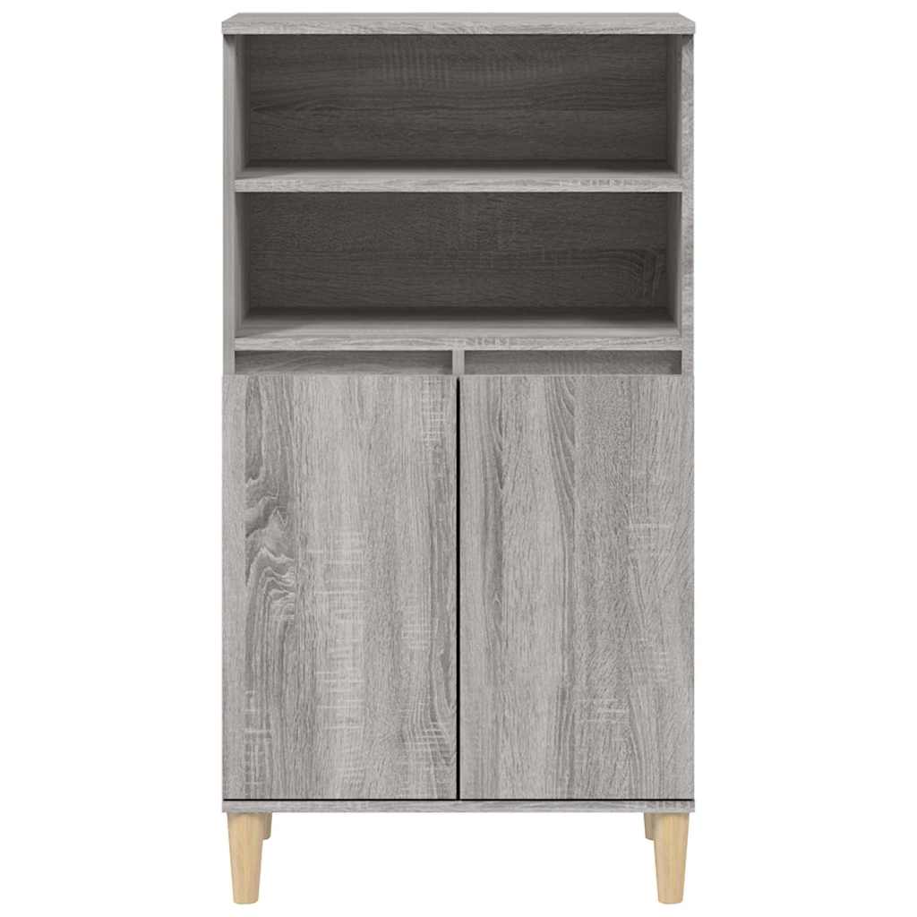 Highboard Grey Sonoma 60 x 36 x 110 cm Engineered Wood