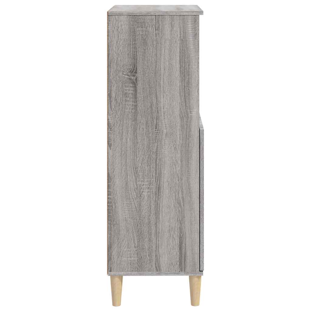 Highboard Grey Sonoma 60 x 36 x 110 cm Engineered Wood