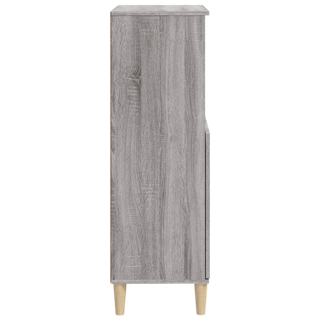 Highboard Grey Sonoma 60x36x110 cm Engineered Wood