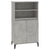 Highboard Concrete Grey 60x36x110 cm Engineered Wood