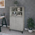 Highboard Concrete Grey 60x36x110 cm Engineered Wood