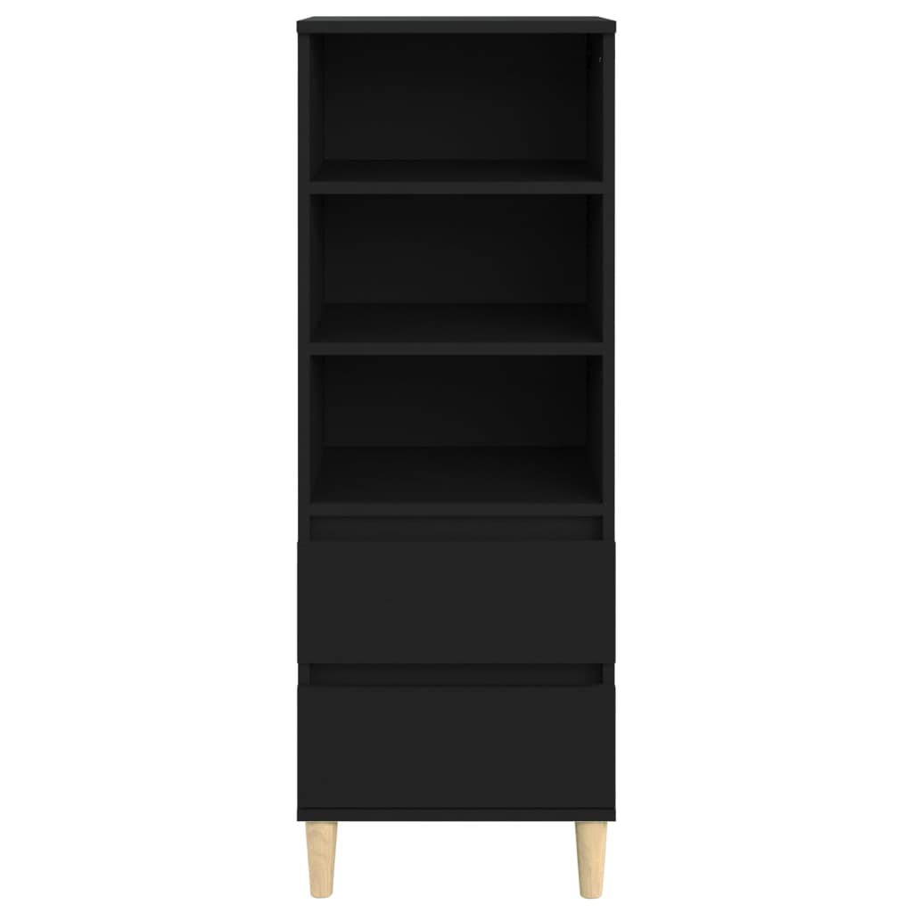 Highboard Black 40x36x110 cm Engineered Wood