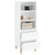 Highboard High Gloss White 40x36x110 cm Engineered Wood