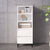 Highboard High Gloss White 40x36x110 cm Engineered Wood