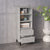 Highboard Concrete Grey 40x36x110 cm Engineered Wood