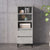 Highboard Concrete Grey 40x36x110 cm Engineered Wood