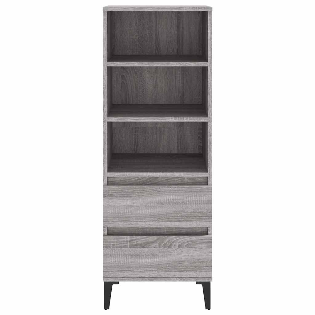 Highboard Grey Sonoma 40x36x110 cm Engineered Wood