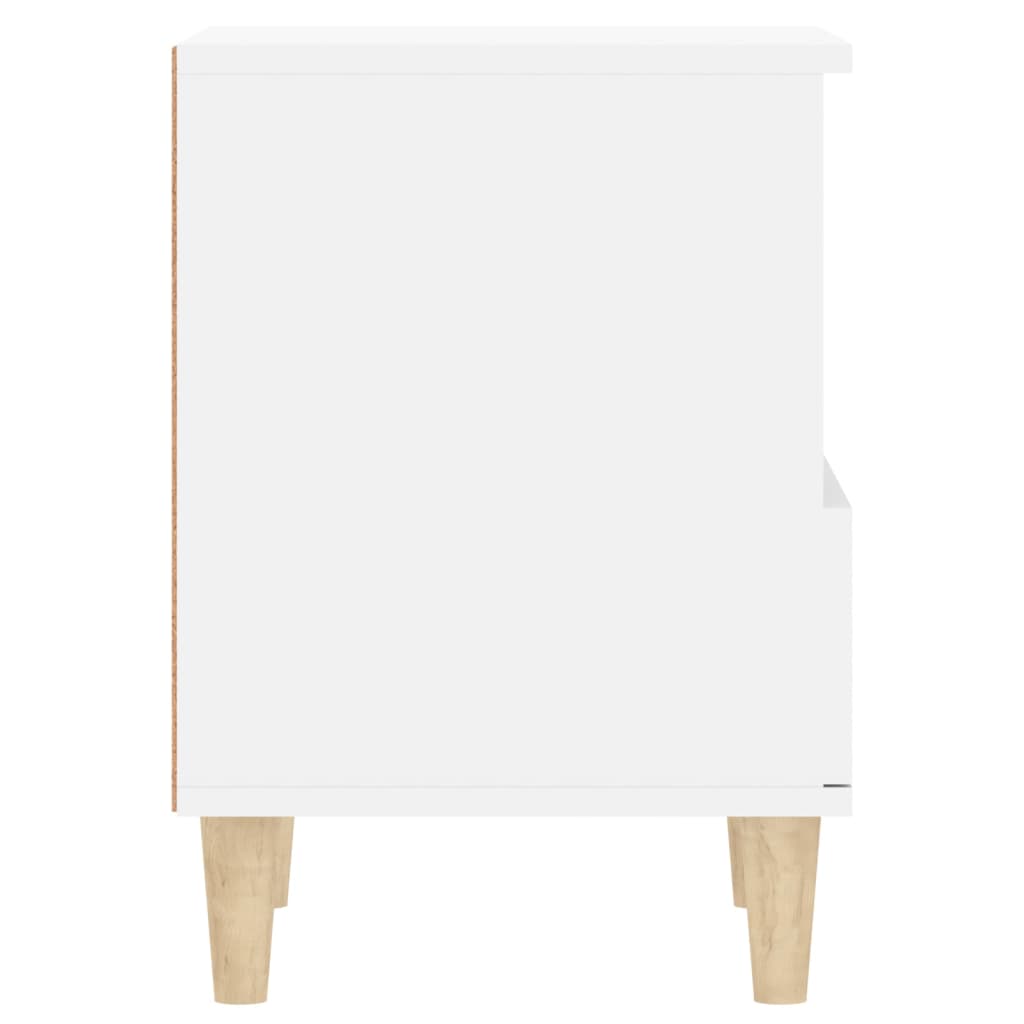 Bedside Cabinet White 40x35x50 cm