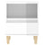 Bedside Cabinet High Gloss White 40x35x50 cm