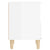 Bedside Cabinet High Gloss White 40x35x50 cm