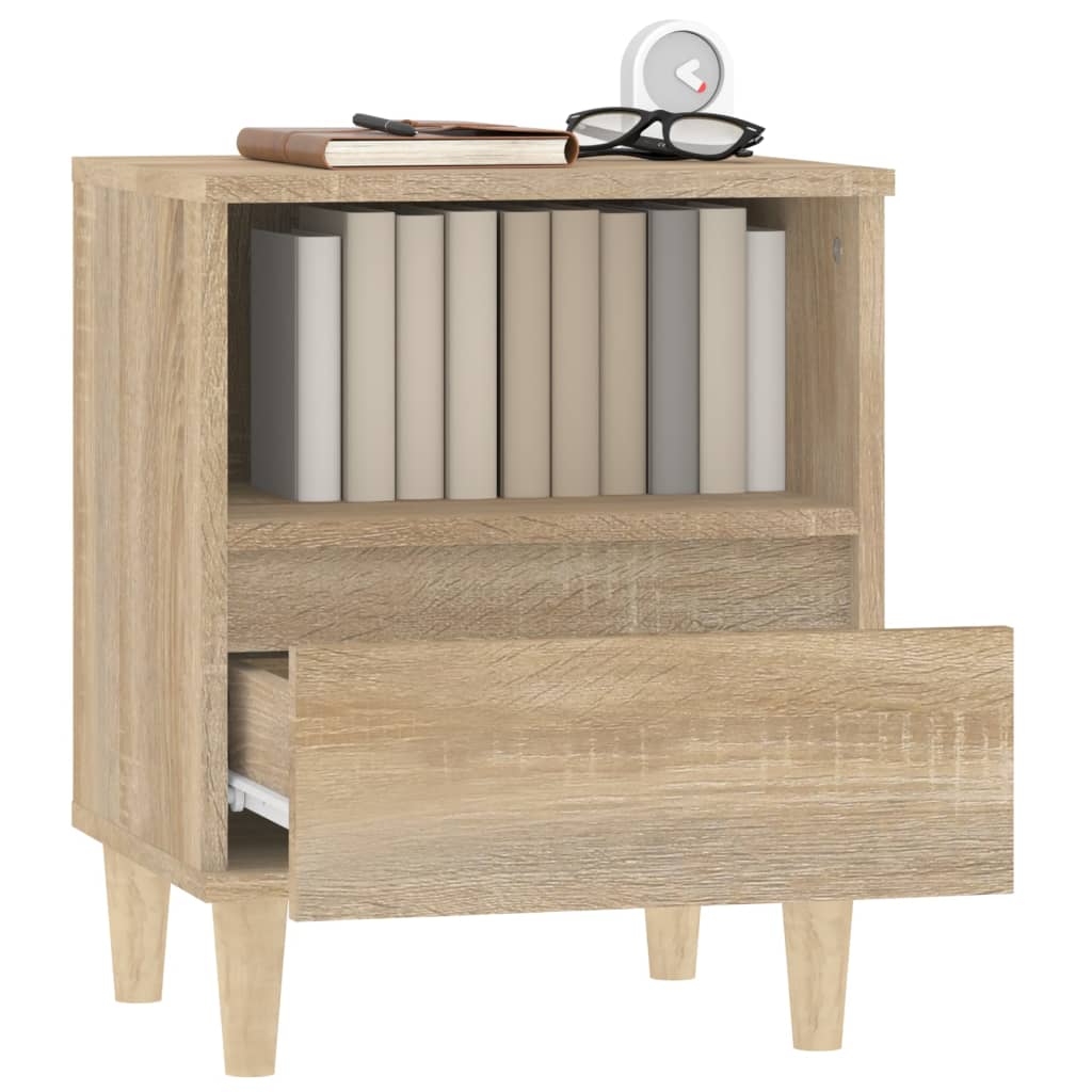 Bedside Cabinets 2 pcs Sonoma Oak 40x35x50 cm