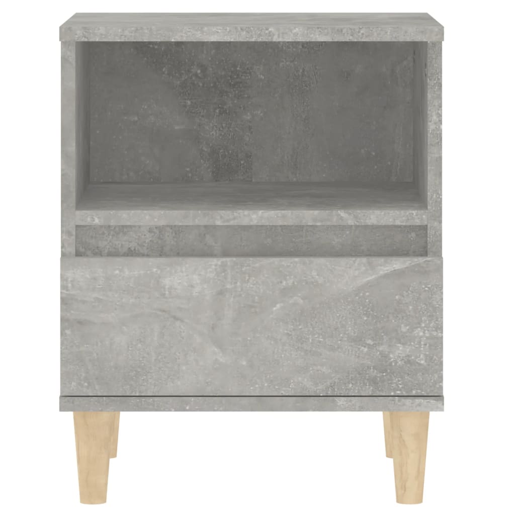 Bedside Cabinet Concrete Grey 40x35x50 cm