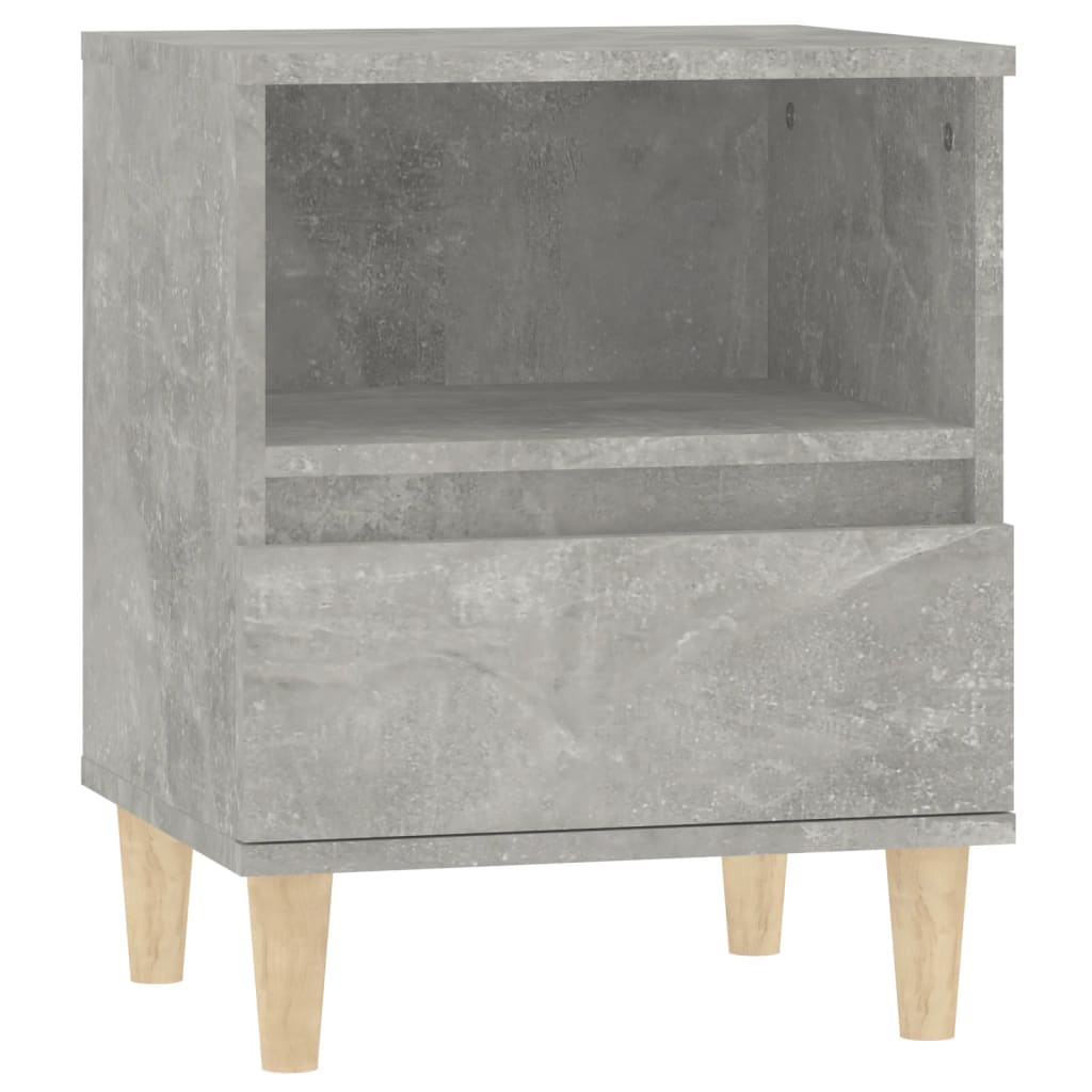 Bedside Cabinets 2 pcs Concrete Grey 40x35x50 cm