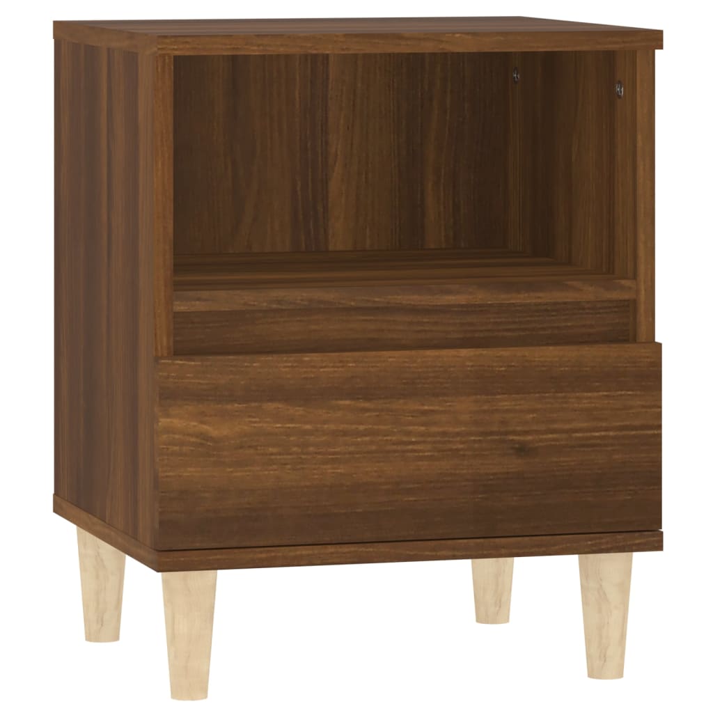 Bedside Cabinets 2 pcs Brown Oak 40x35x50 cm