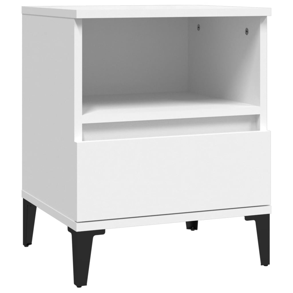 Bedside Cabinets 2 pcs White 40x35x50 cm