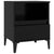 Bedside Cabinet Black 40x35x50 cm