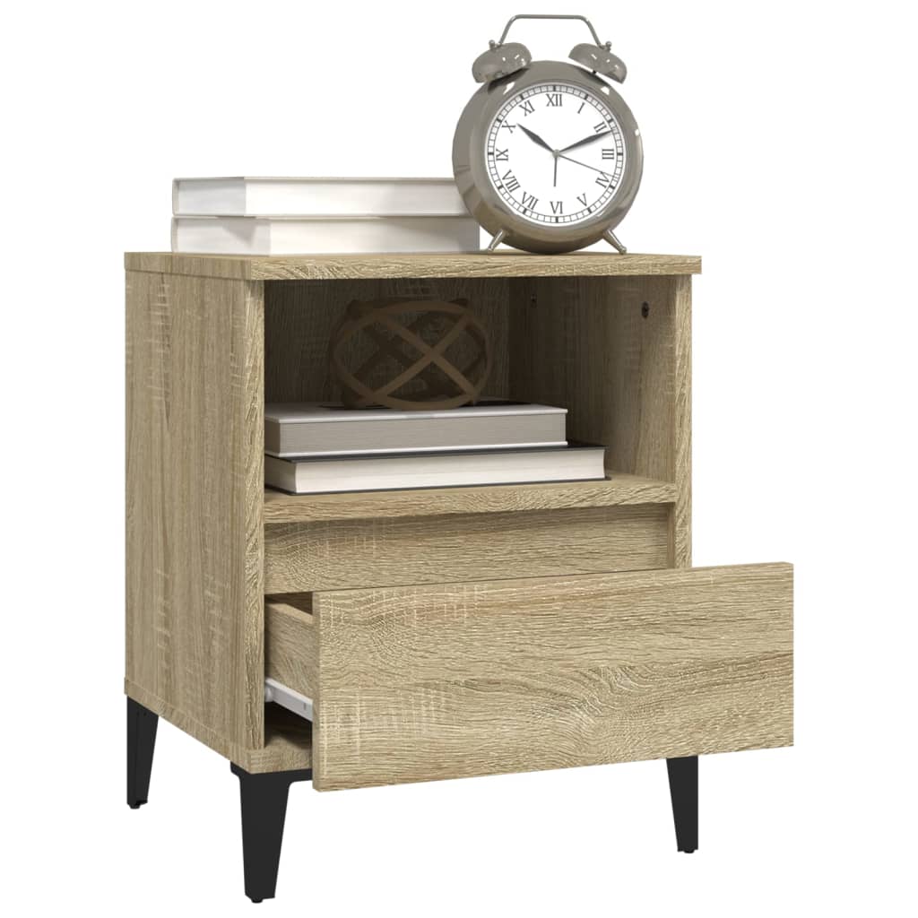 Bedside Cabinet Sonoma Oak 40x35x50 cm