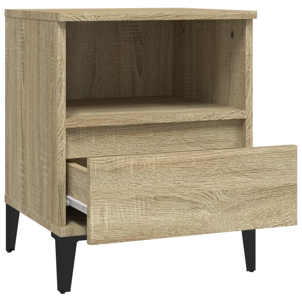 Bedside Cabinets 2 pcs Sonoma Oak 40x35x50 cm