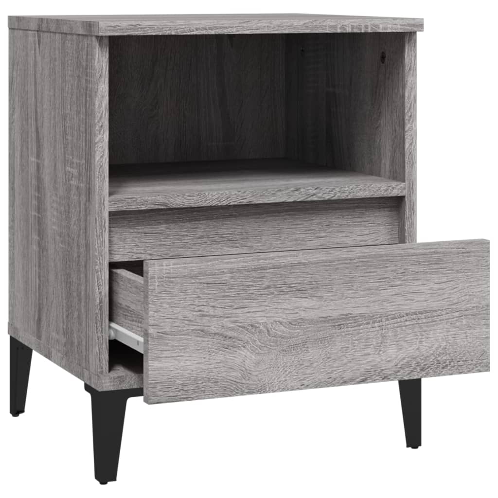 Bedside Cabinets 2 pcs Grey Sonoma 40x35x50 cm