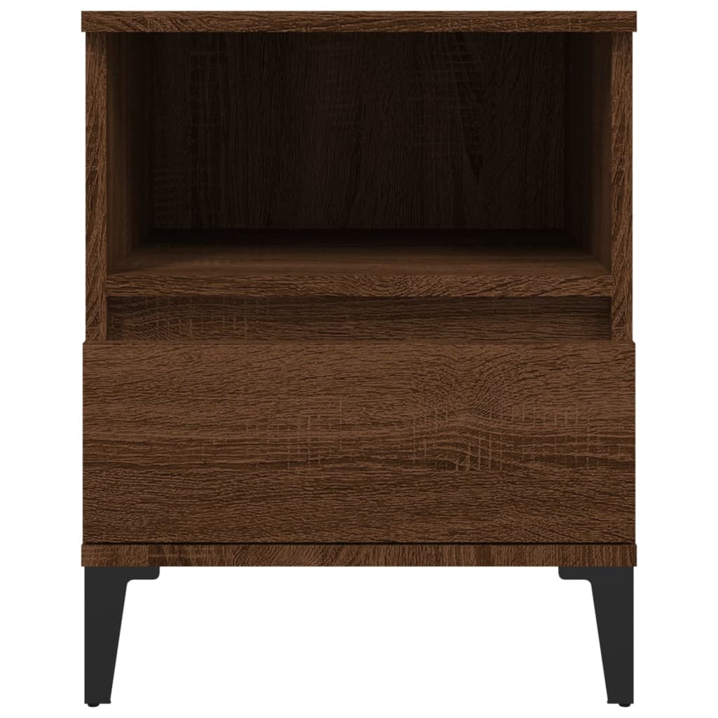 Bedside Cabinets 2 pcs Brown Oak 40x35x50 cm