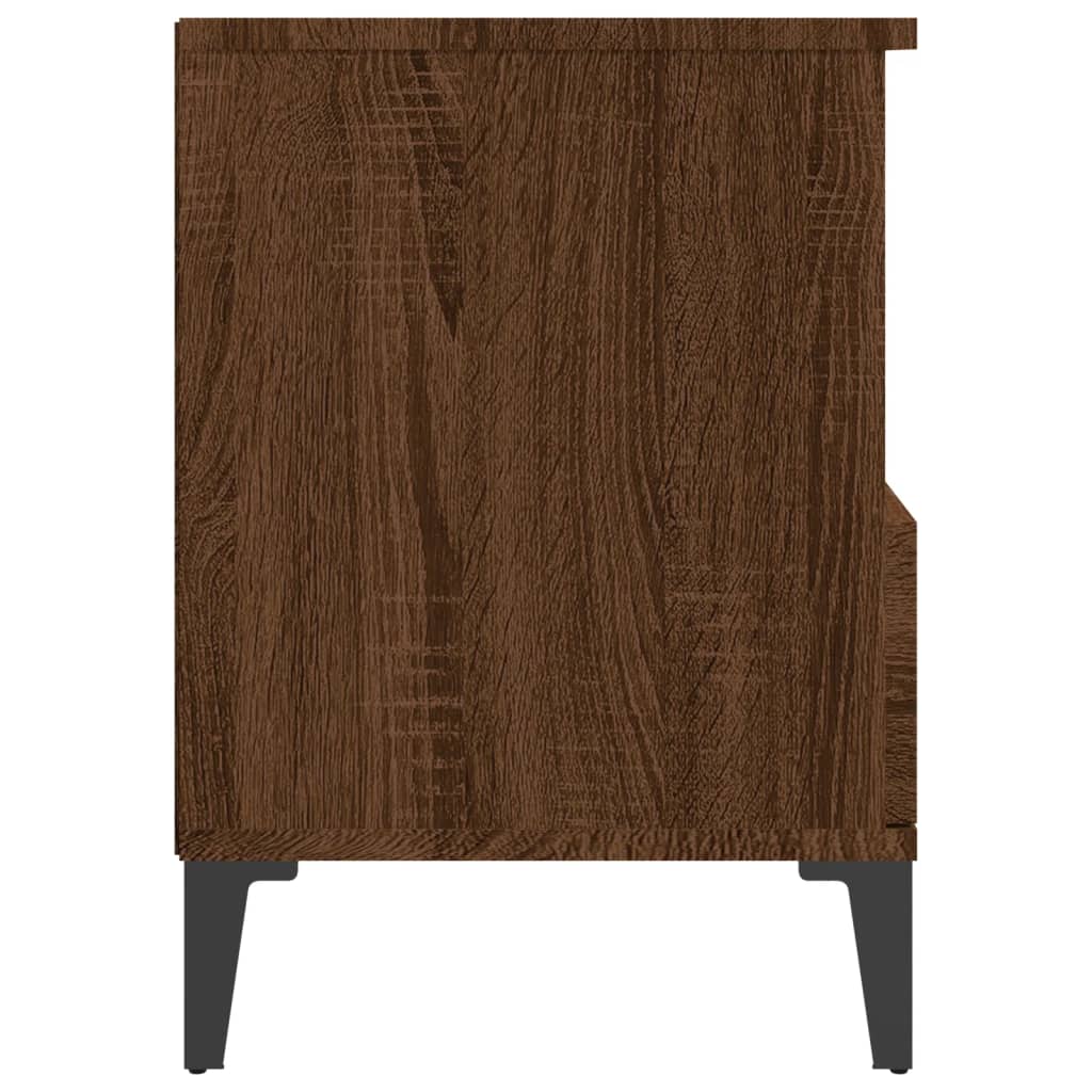 Bedside Cabinets 2 pcs Brown Oak 40x35x50 cm