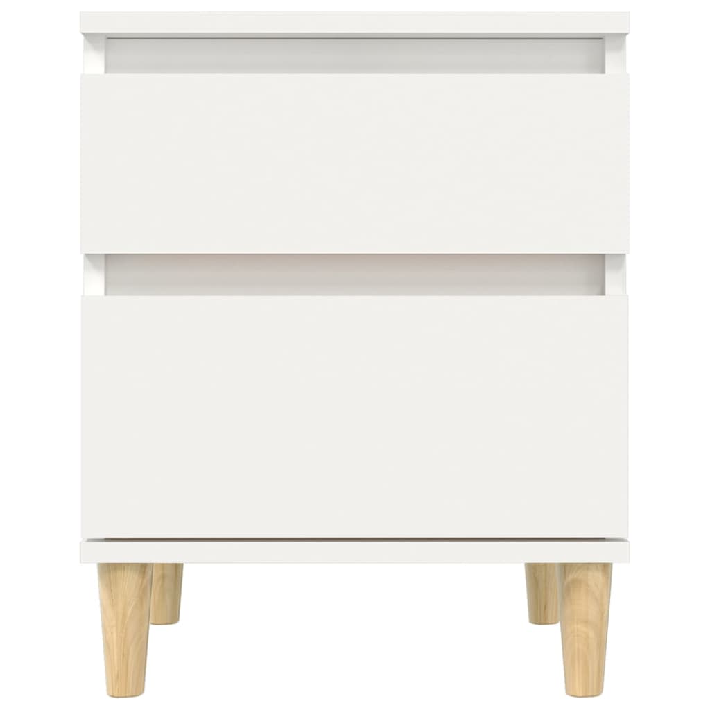 Bedside Cabinet White 40x35x50 cm