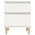 Bedside Cabinet White 40x35x50 cm