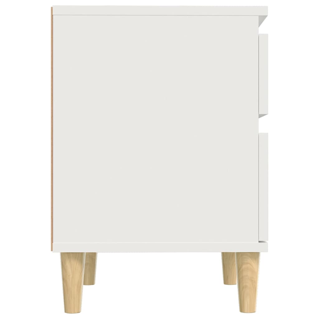 Bedside Cabinet White 40x35x50 cm