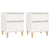 Bedside Cabinets 2 pcs White 40x35x50 cm