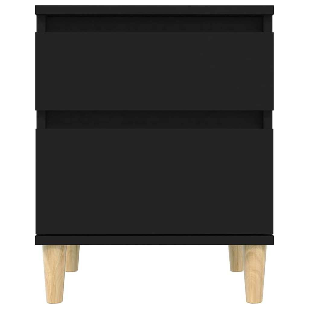 Bedside Cabinet Black 40x35x50 cm