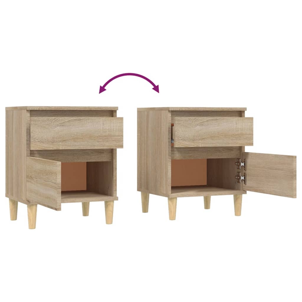 Bedside Cabinet Sonoma Oak 40x35x50 cm