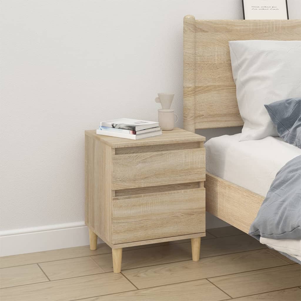 Bedside Cabinets 2 pcs Sonoma Oak 40x35x50 cm