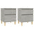 Bedside Cabinets 2 pcs Concrete Grey 40x35x50 cm