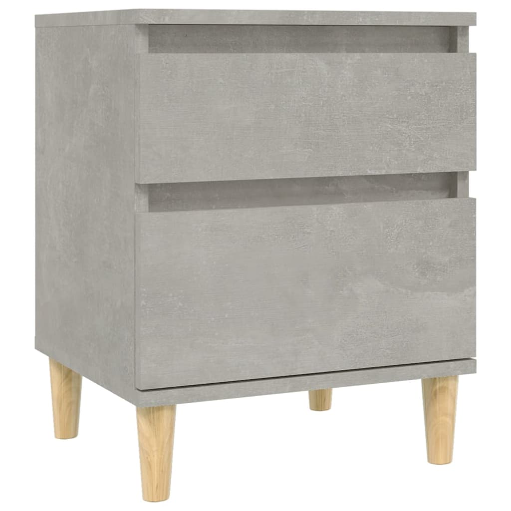 Bedside Cabinets 2 pcs Concrete Grey 40x35x50 cm