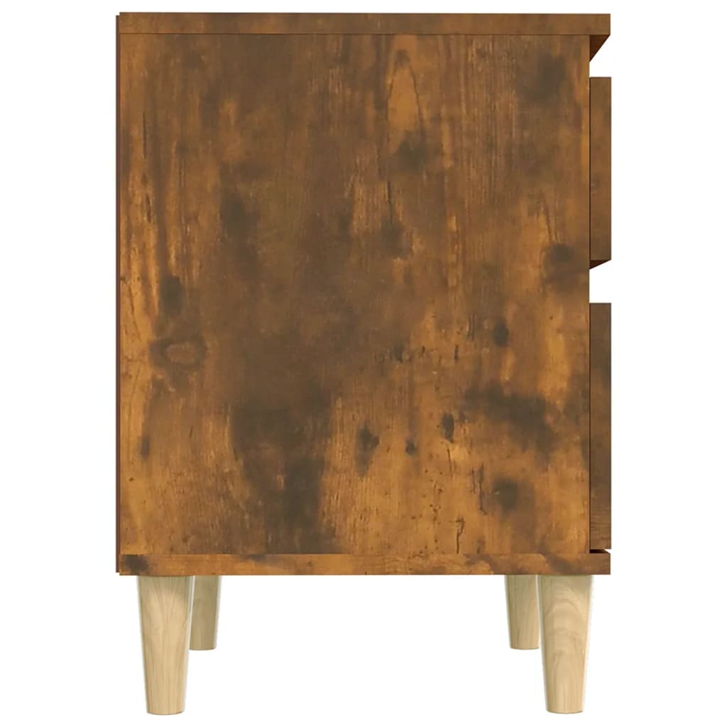 Bedside Cabinets 2 pcs Smoked Oak 40x35x50 cm