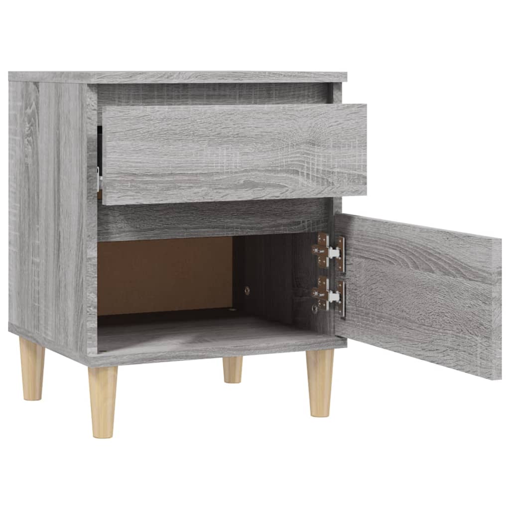 Bedside Cabinet Grey Sonoma 40x35x50 cm