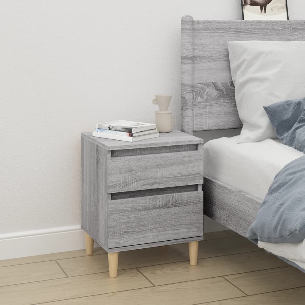 Bedside Cabinet Grey Sonoma 40x35x50 cm