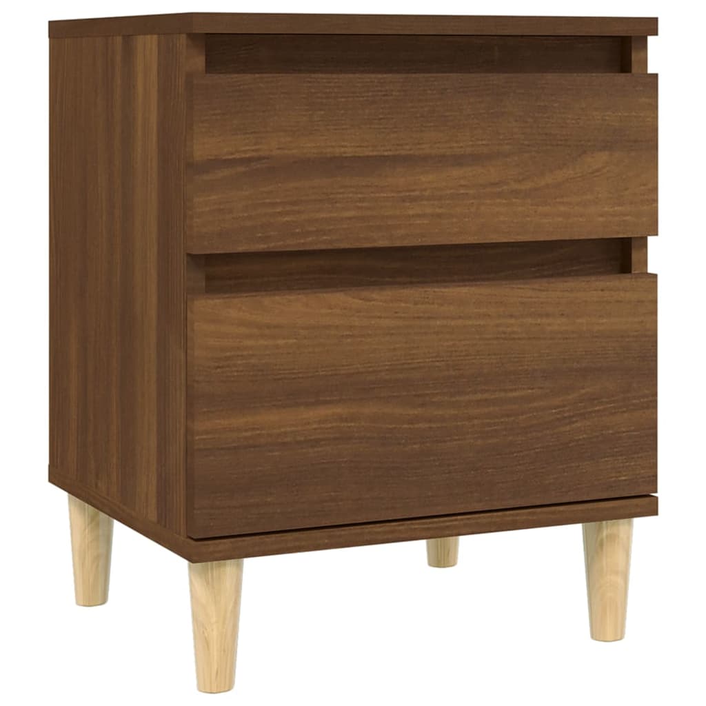 Bedside Cabinets 2 pcs Brown Oak 40x35x50 cm