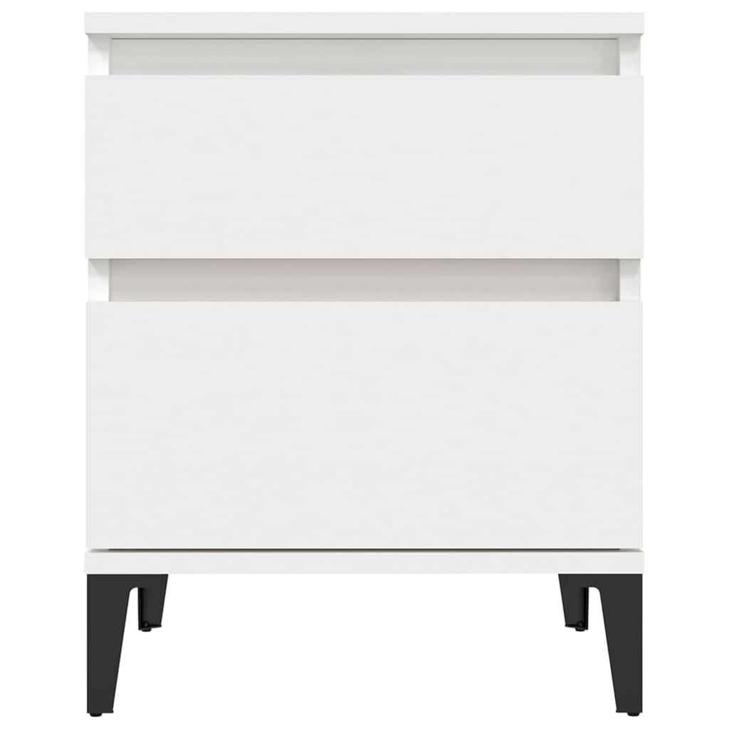 Bedside Cabinet White 40x35x50 cm