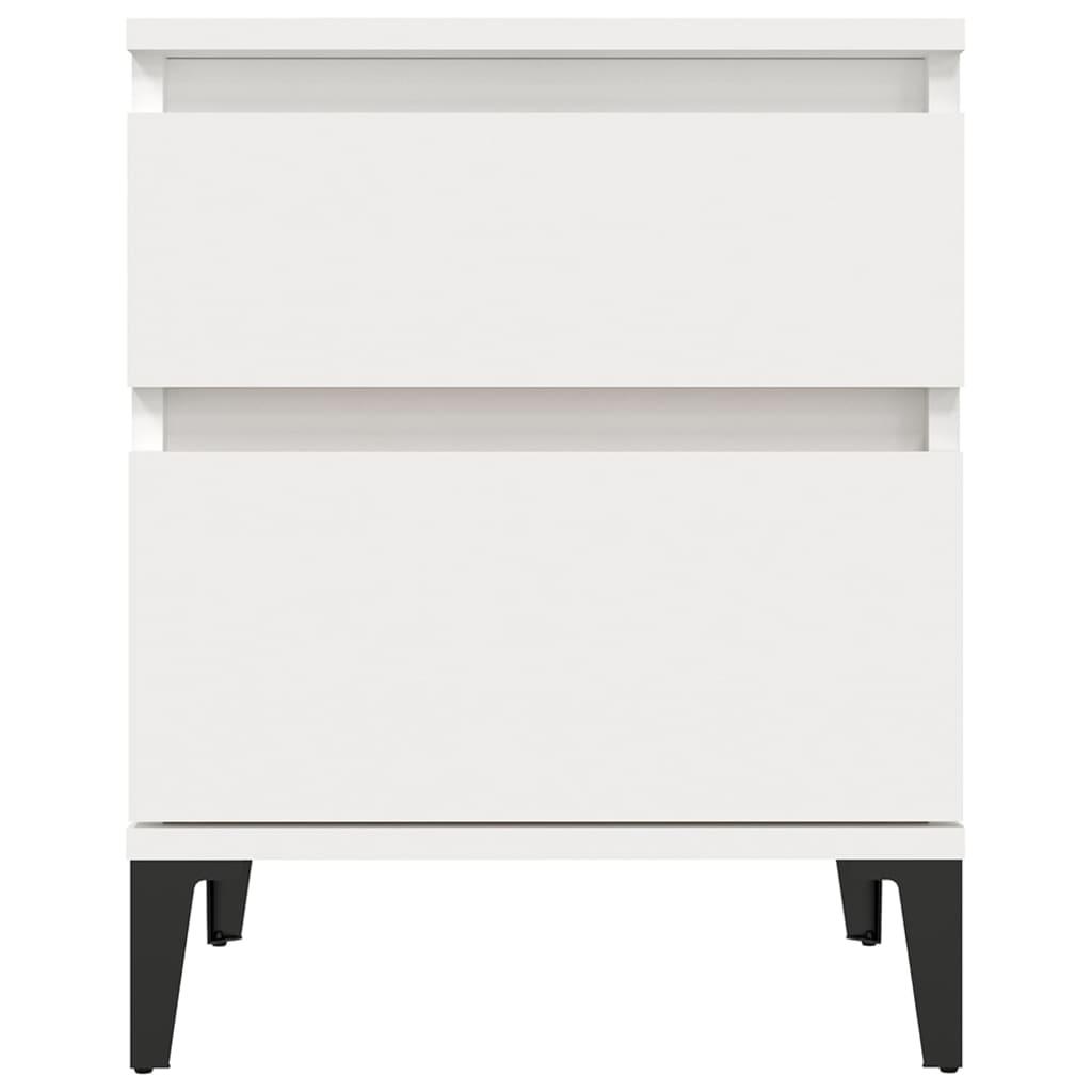 Bedside Cabinet White 40x35x50 cm