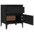 Bedside Cabinet Black 40x35x50 cm