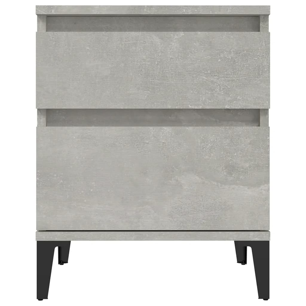 Bedside Cabinet Concrete Grey 40x35x50 cm