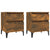 Bedside Cabinets 2 pcs Smoked Oak 40x35x50 cm