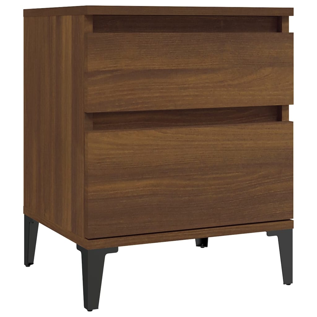 Bedside Cabinet Brown Oak 40x35x50 cm