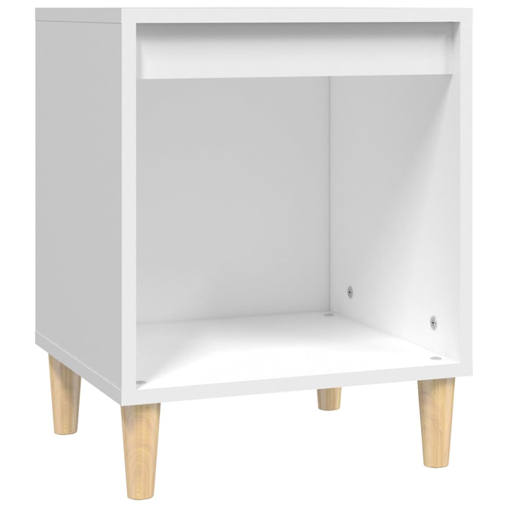 Bedside Cabinet White 40x35x50 cm Engineered Wood