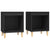 Bedside Cabinets 2 pcs Black 40x35x50 cm