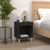 Bedside Cabinets 2 pcs Black 40x35x50 cm