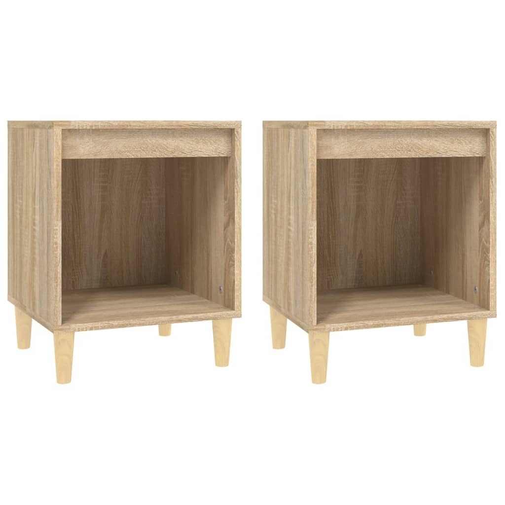 Bedside Cabinets 2 pcs Sonoma Oak 40x35x50 cm