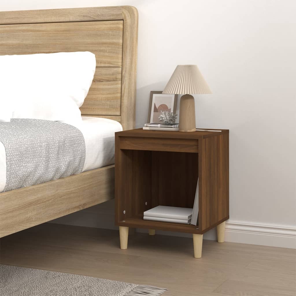 Bedside Cabinet Brown Oak 40x35x50 cm